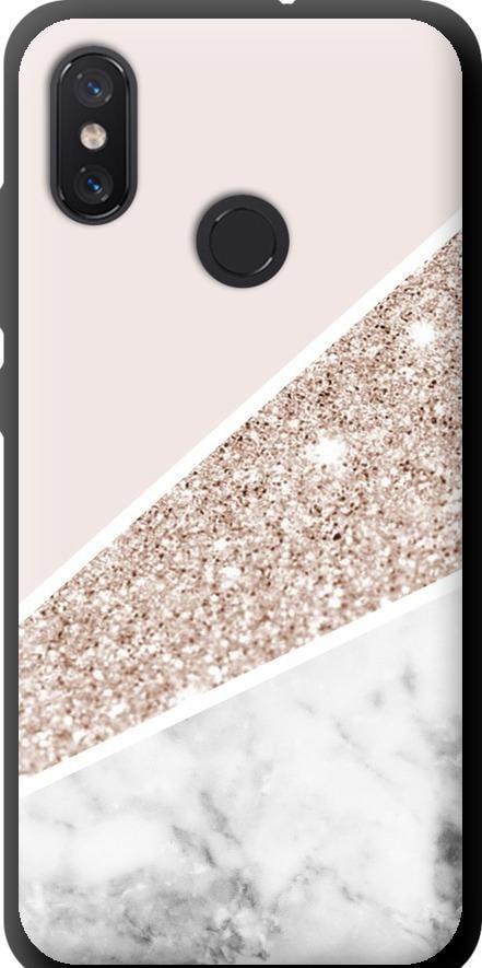 Чехол на Xiaomi Mi8 Пастельный мрамор (4342b-1499-42517)