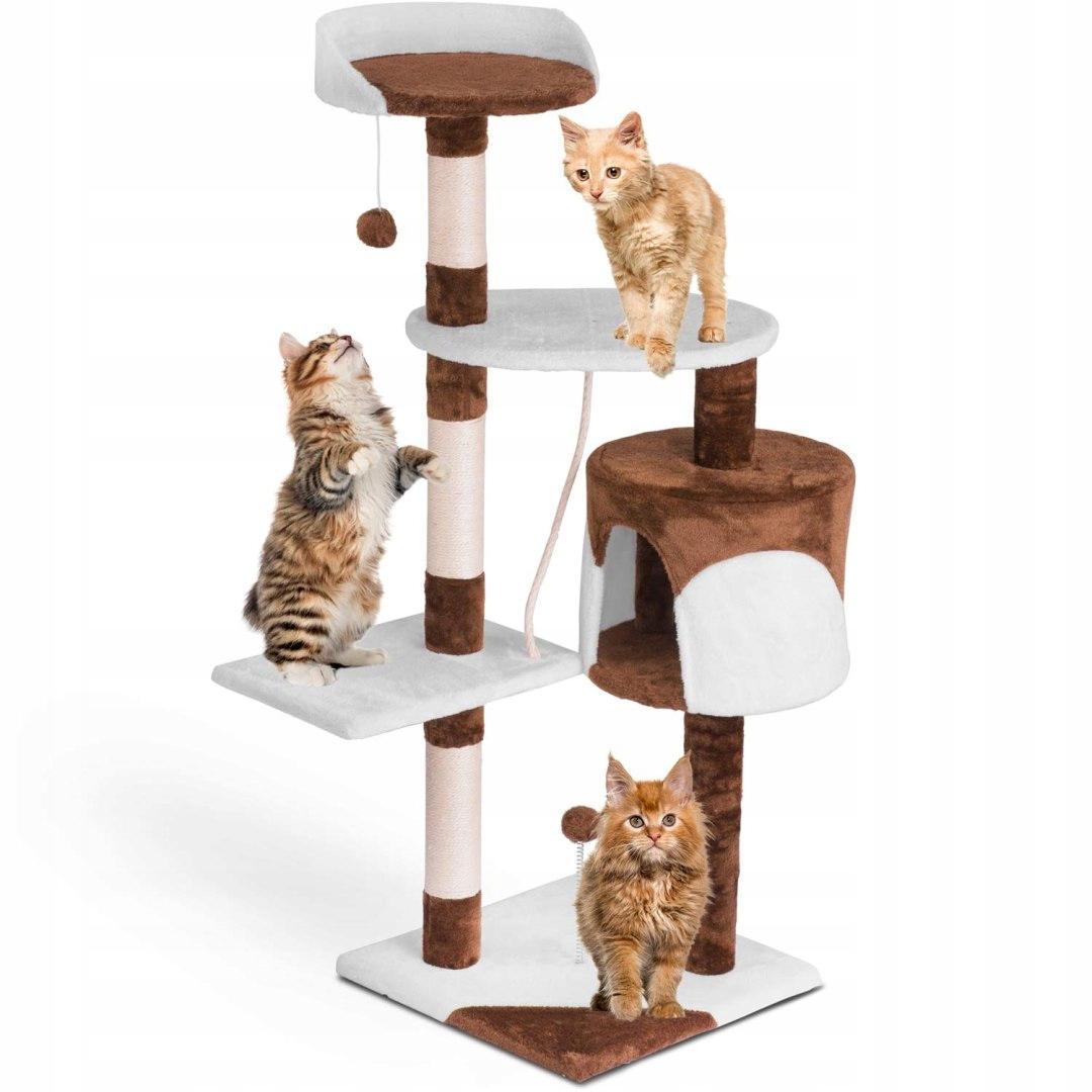 Кігтеточка для котів Pethaus DR-260 Кошачий будиночок дерев’яний 111 см (23114260) - фото 4 Кігтеточка для котів Pethaus DR-260 Кошачий будиночок дерев’яний 111 см (23114260) - фото 4