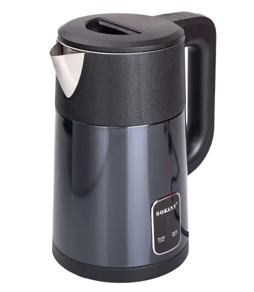 Електрочайник Sokany SK-09017 2,5 л 1500 Вт Чорний - фото 3 Електрочайник Sokany SK-09017 2,5 л 1500 Вт Чорний - фото 3