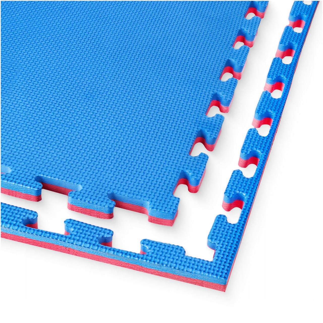 Мат-пазл ластівчин хвіст 4fizjo Mat Puzzle EVA 100х100х2 см Blue/Red (P-5907739310002)