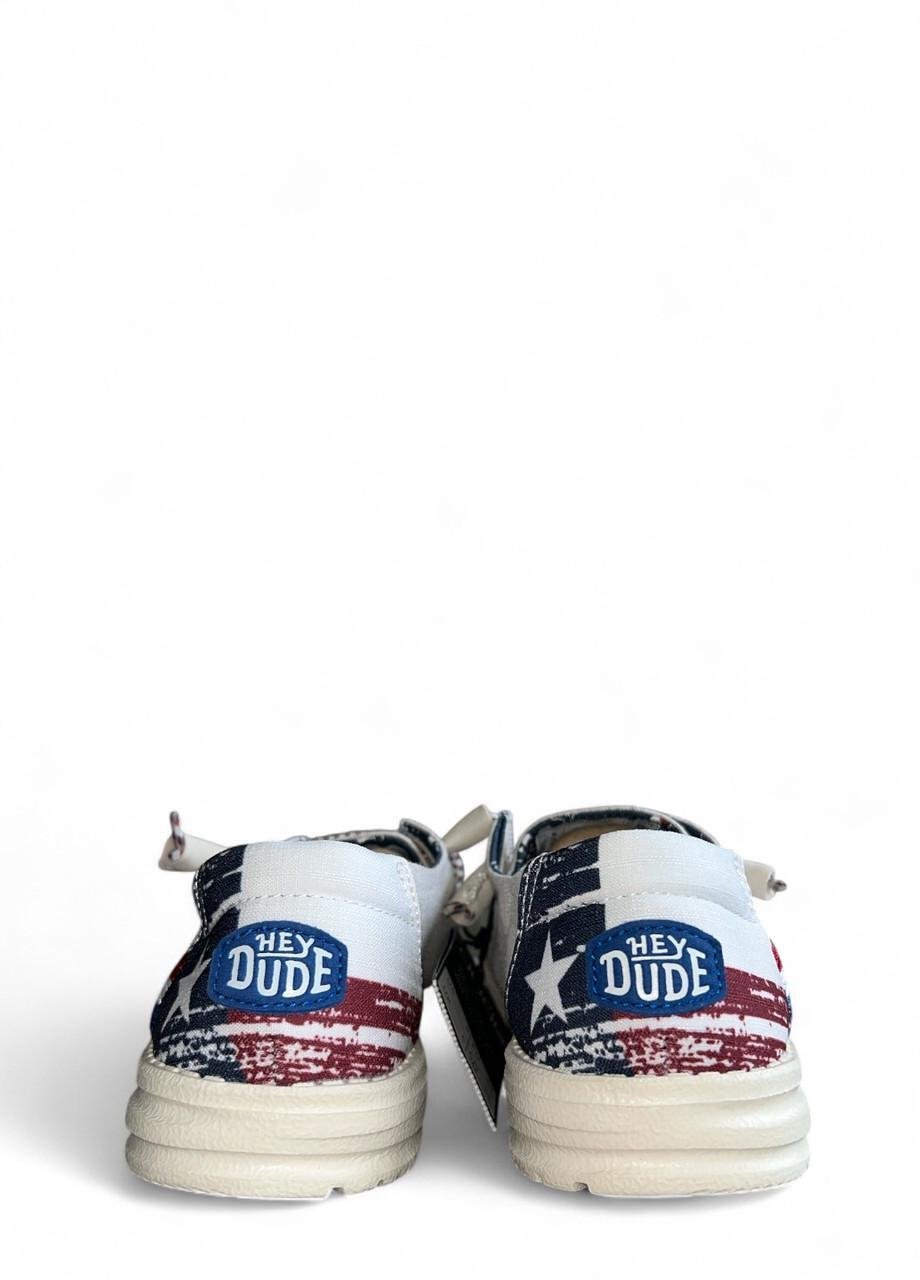 Чоловічі мокасини Hey Dude Wendy texas canvas Off white р. 48 31,7 Білий (2789100135) - фото 4
