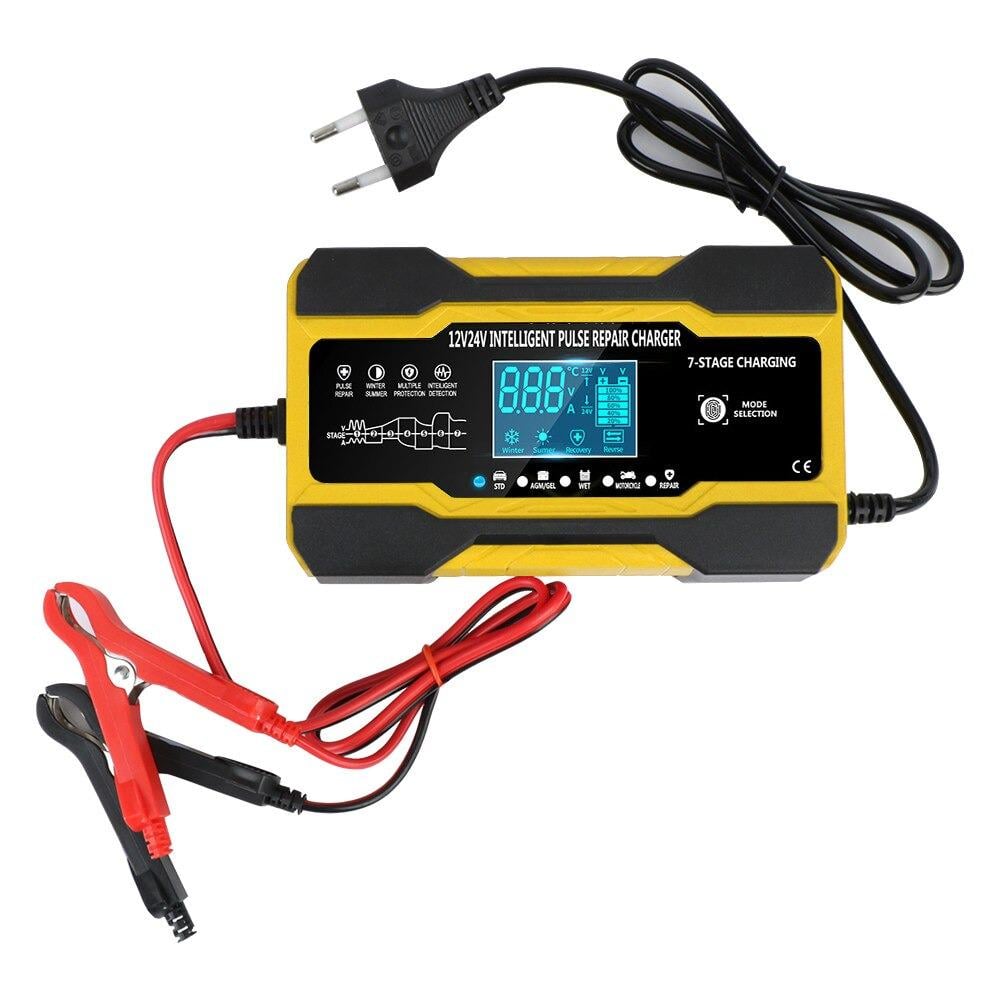 Зарядний пристрій для автомобільного акумулятора 12/24 V 10 A автоматичний імпульсний (25832542)