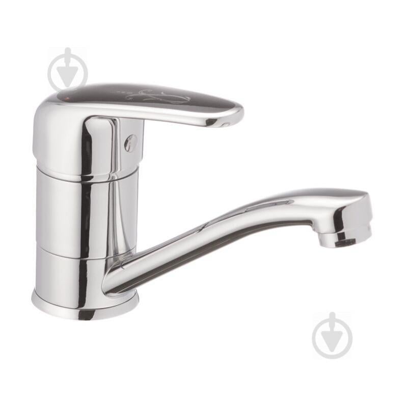 Смеситель для умывальника Haiba MAGIC 004 с черной ручкой (излив 15 см) (HB0689)