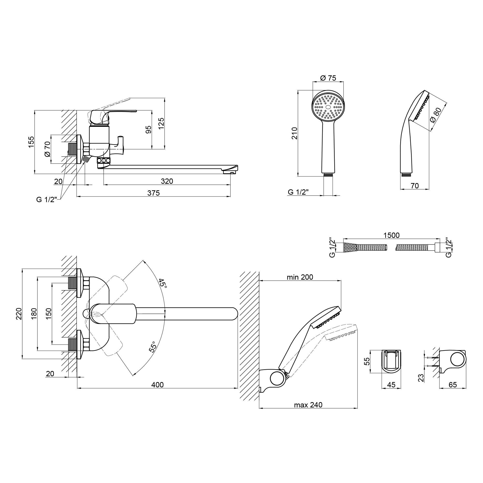 Змішувач для ванни Qtap Fresh WCR 005 (SD00028538) - фото 2