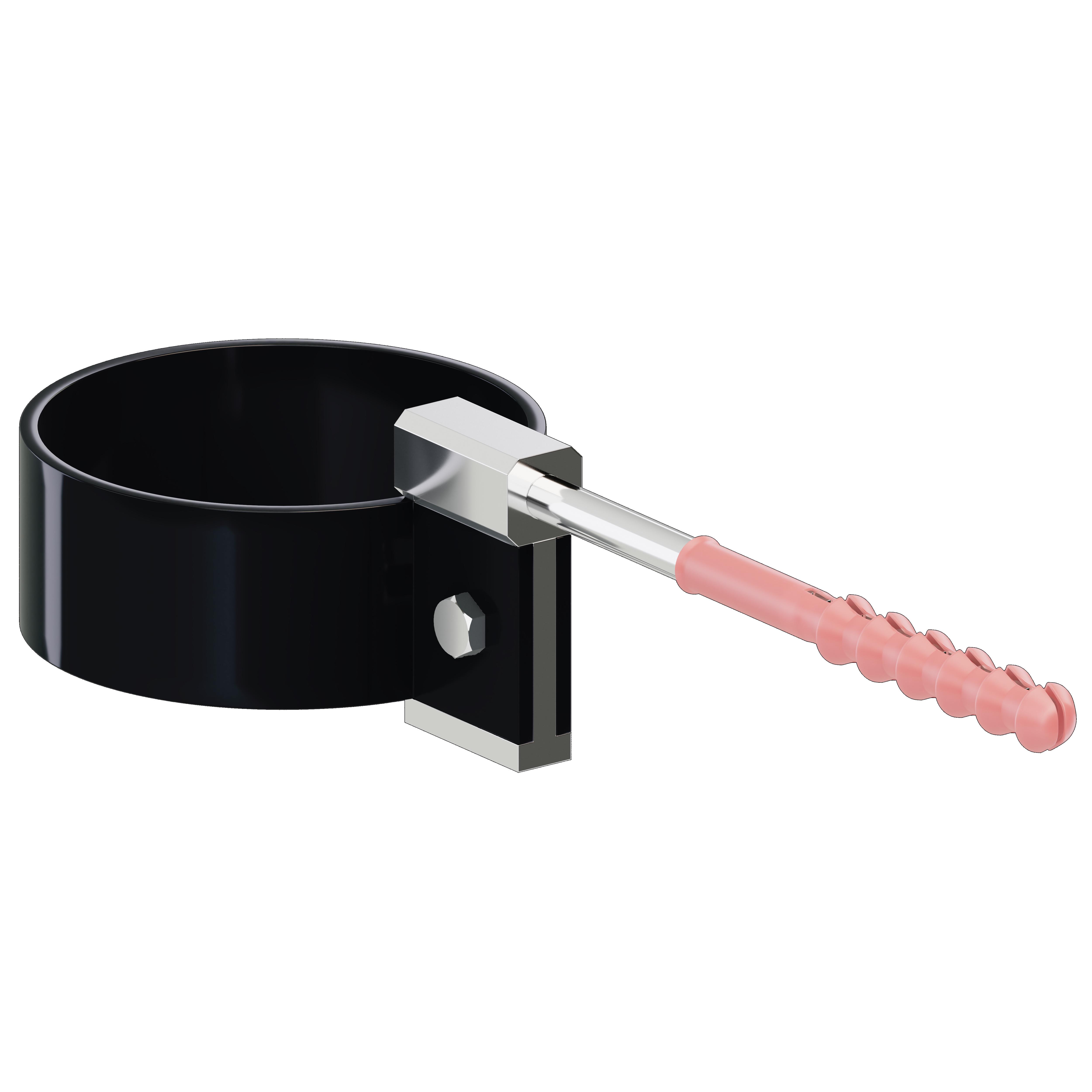 Хомут трубы KROP 90 мм Черный (2063) - фото 2