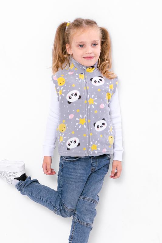 Жилетка флісова для дівчинки Носи своє 122 см Сірий (6401-028-5-v4)