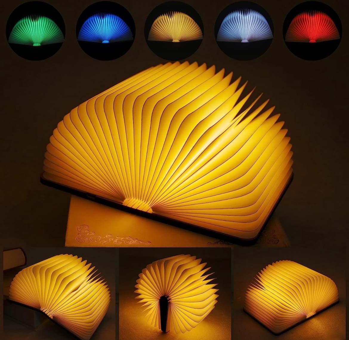 Лампа светодиодная в форме книги с USB-зарядкой складная настольная (29164484) - фото 4