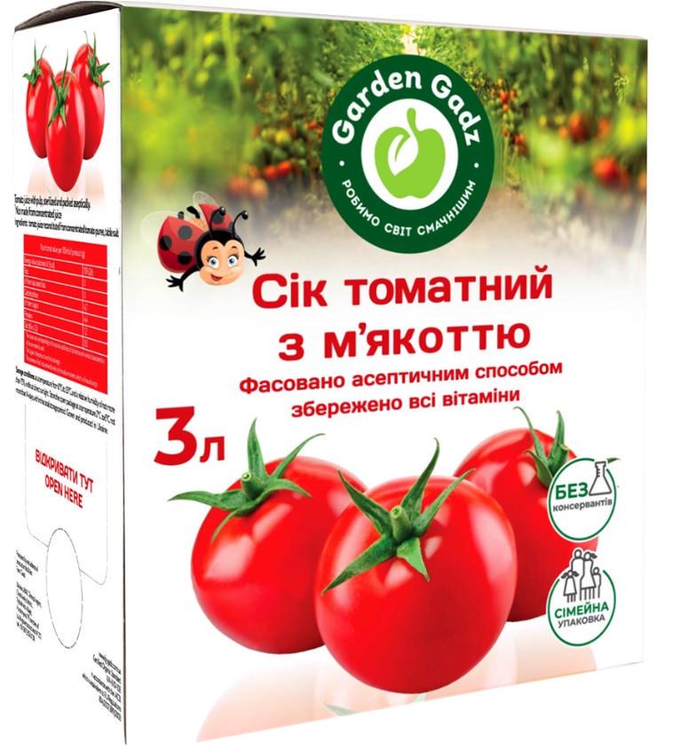 Томатний з м’якоттю Gadz Сік 3 л (2625176986)
