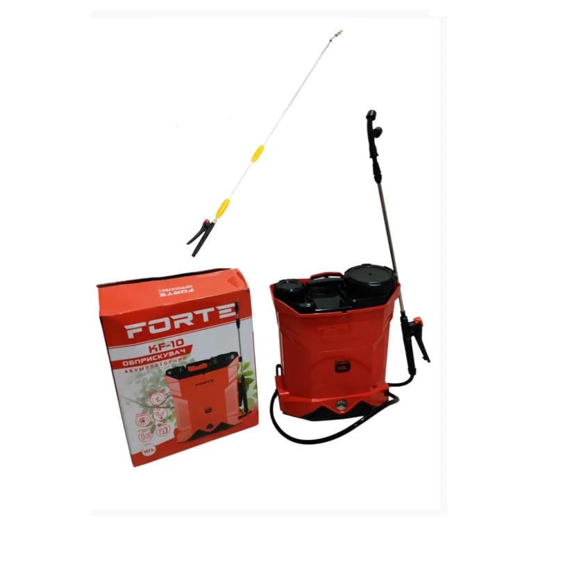 Обприскувач акумуляторний Forte KF-10 з трубкою телескопічною 3,3 м (2527681215) Обприскувач акумуляторний Forte KF-10 з трубкою телескопічною 3,3 м (2527681215)