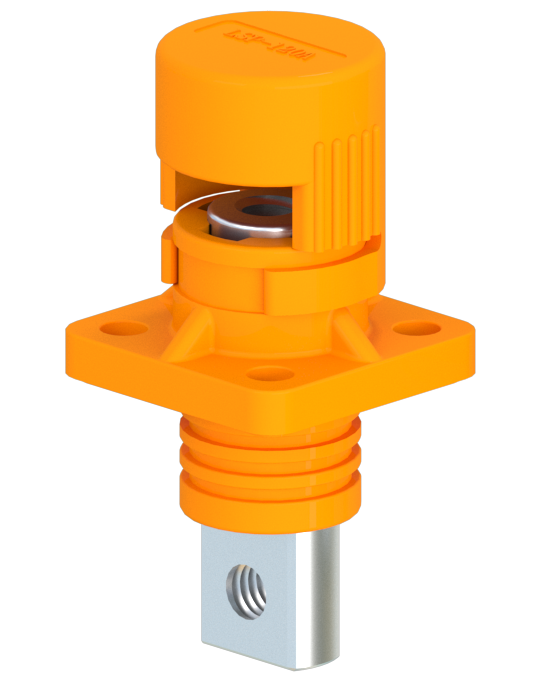 Клемма корпусная для аккумулятора LSP 200 А 2 шт. Черный/Оранжевый (105)