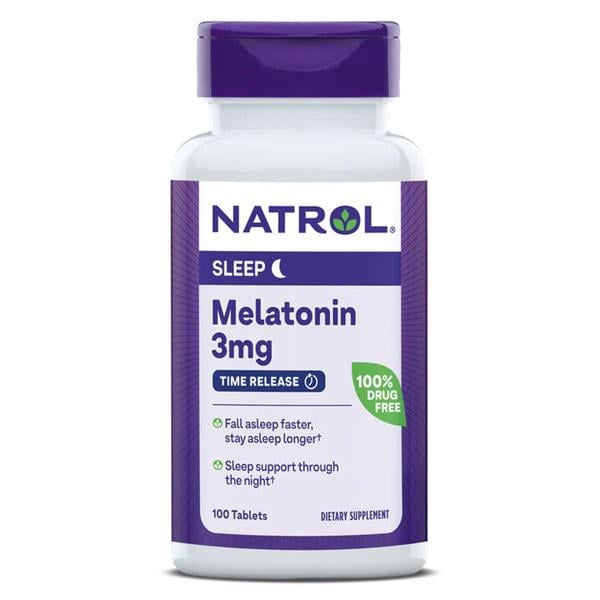 Мелатонін для сну Natrol Melatonin Time Release 3 мг 100 Tabs (NTL-00458)