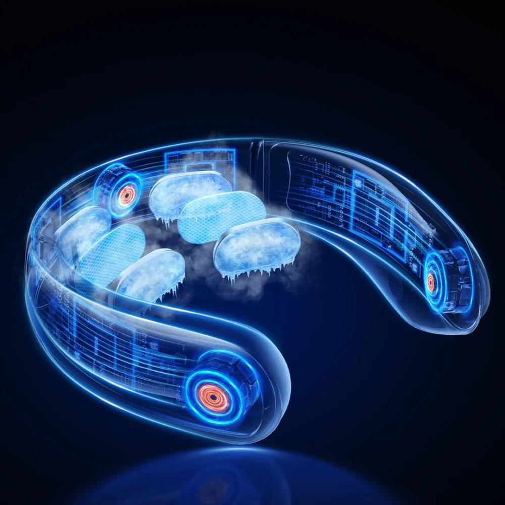 Вентилятор подвесной на шею Remax F20 с аккумулятором 4000 mAh White (000517) - фото 5 Вентилятор подвесной на шею Remax F20 с аккумулятором 4000 mAh White (000517) - фото 5