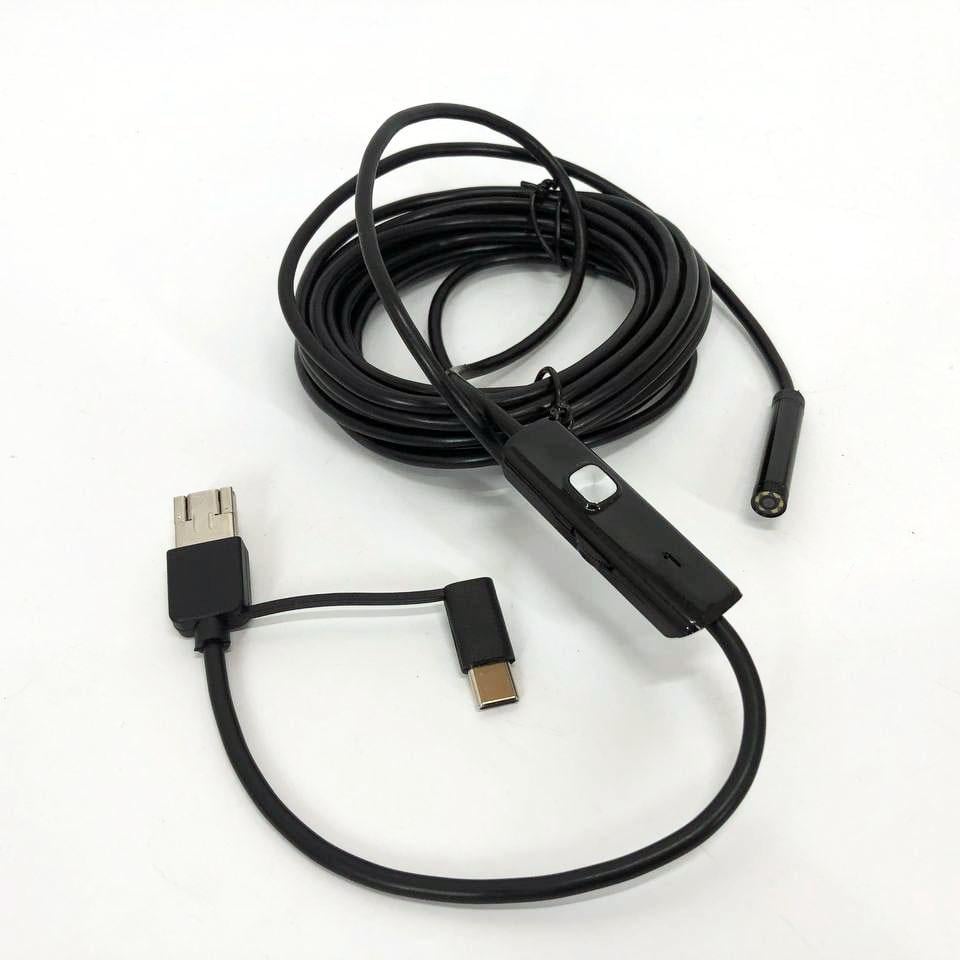 Эндоскоп цифровой USB/micro с подсветкой и кабелем 2 м 7 мм Black - фото 9