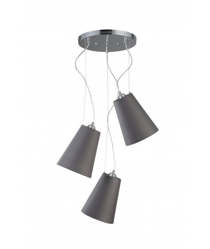 Світильник стельовий GTV KASEL 3 6229 AC220-240V 50/60Hz 3хE27 40W Сірий (27550973)