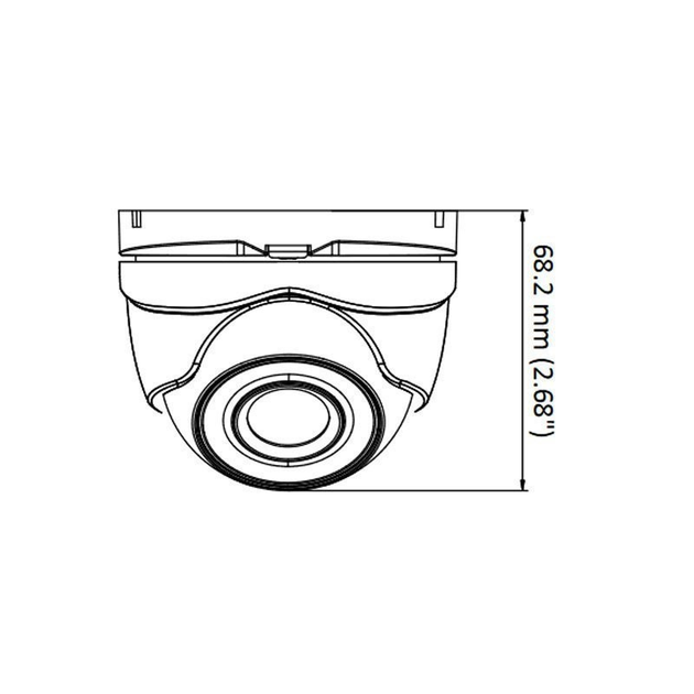 Відеокамера Hikvision DS-2CE76D3T-ITMF Turbo HD-TVI 2 Мп 2.8 мм (23055165) - фото 5