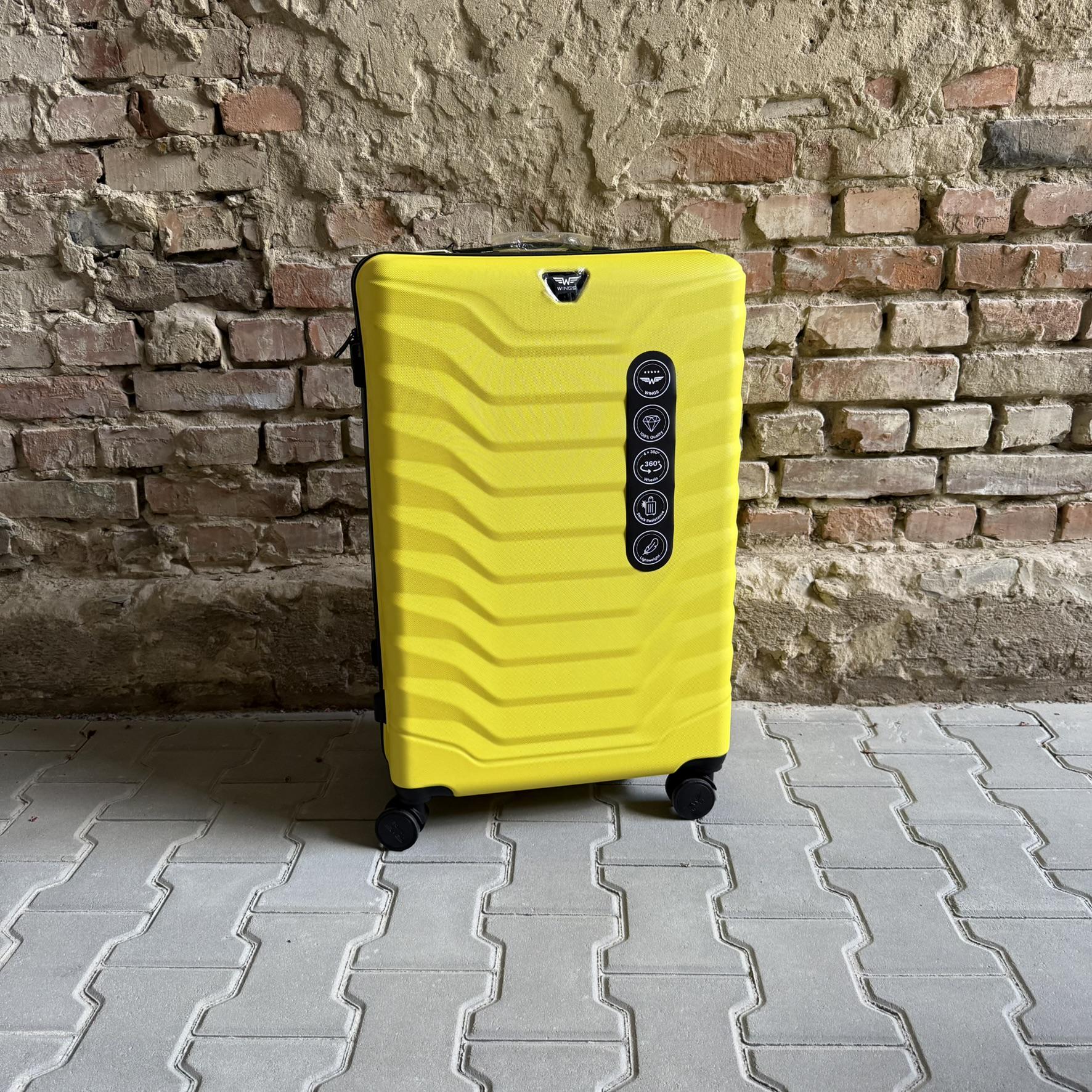 Чемодан Wings PEA01 дорожный L Желтый (26557309) - фото 2 Чемодан Wings PEA01 дорожный L Желтый (26557309) - фото 2