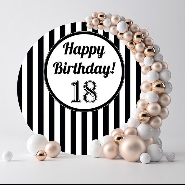 Фотозона Черно белые полосы 74133/5 2 м