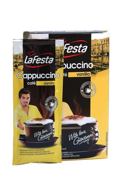 Кавовий напій La Festa capuccino vanilla у стіках 10 шт. 12,5 г