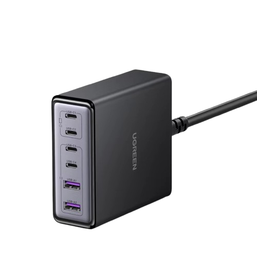 Зарядное устройство UGREEN X765 6-Port GaN 100W Desktop Fast Charger Black (65190)