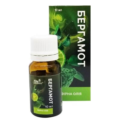 Эфирное масло Фитопродукт Бергамот натуральный антидепрессант 10 мл (4820159301966)