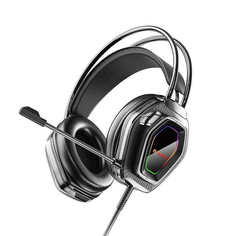 Наушники BAVIN BH-62 GAMING Hi-Res RGB LIGHT Black Наушники BAVIN BH-62 GAMING Hi-Res RGB LIGHT Black