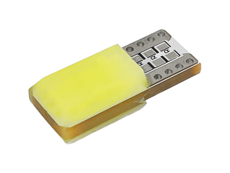 Светодиодная автолампа T10 W5W 12 В COB-12led Белый (6907)