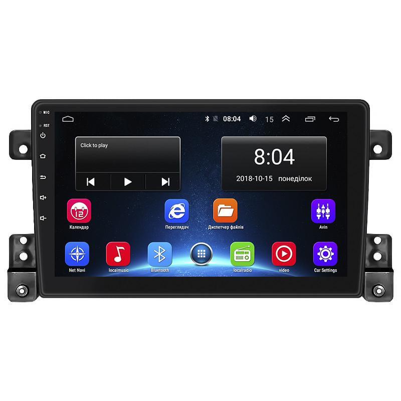 Автомагнітола штатна Lesko для Suzuki Grand Vitara III рестайлінг 2008-2012 9" 2/32Gb Wi-Fi GPS Base MOB