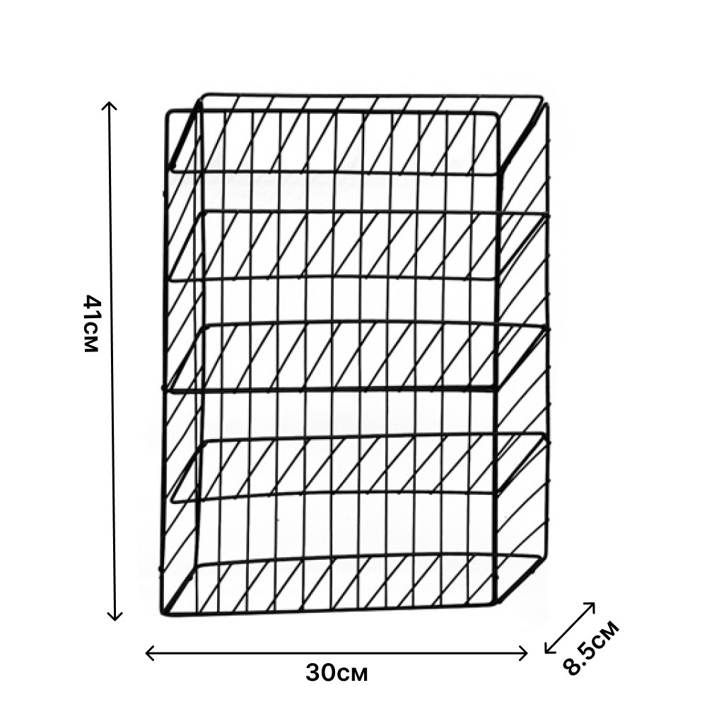 Подвесная полка органайзер для нижнего белья 30x8,5x41 см Черный - фото 8 Подвесная полка органайзер для нижнего белья 30x8,5x41 см Черный - фото 8