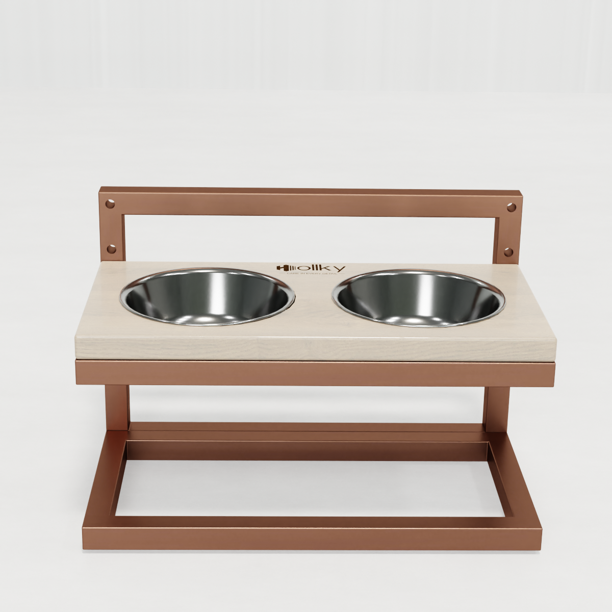 Миски на регулируемой подставке для маленьких собак Hollky Flex S 2х0,45 л (FS-422523-GLWH) - фото 7 Миски на регулируемой подставке для маленьких собак Hollky Flex S 2х0,45 л (FS-422523-GLWH) - фото 7