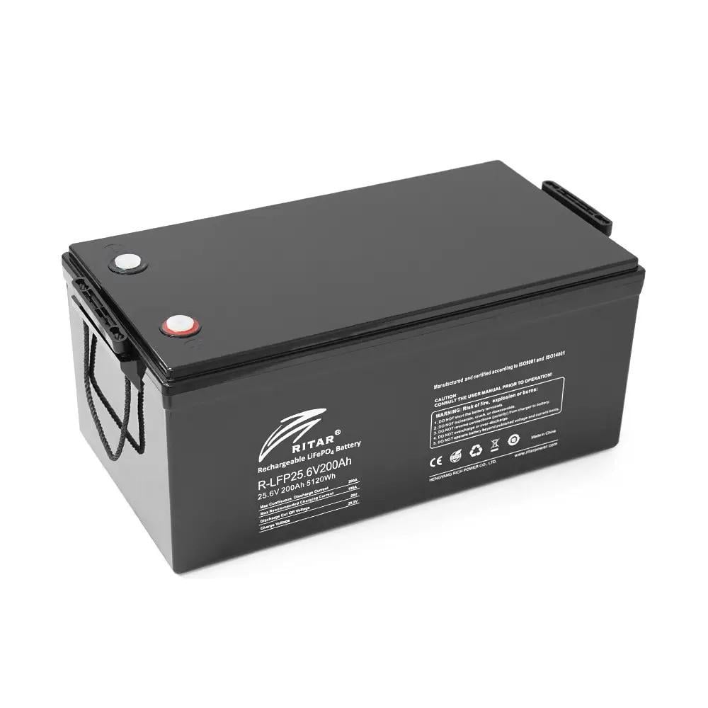 Батарея акумуляторна Ritar LiFePO4 25,6V 200Ah BMS100A 8S