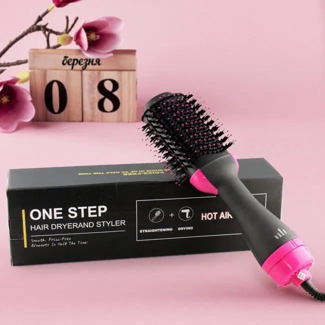 Фен-щітка One Step Hair Dryer and Styler 3в1 1000 Вт 3 режими нагрівання (7494) - фото 3