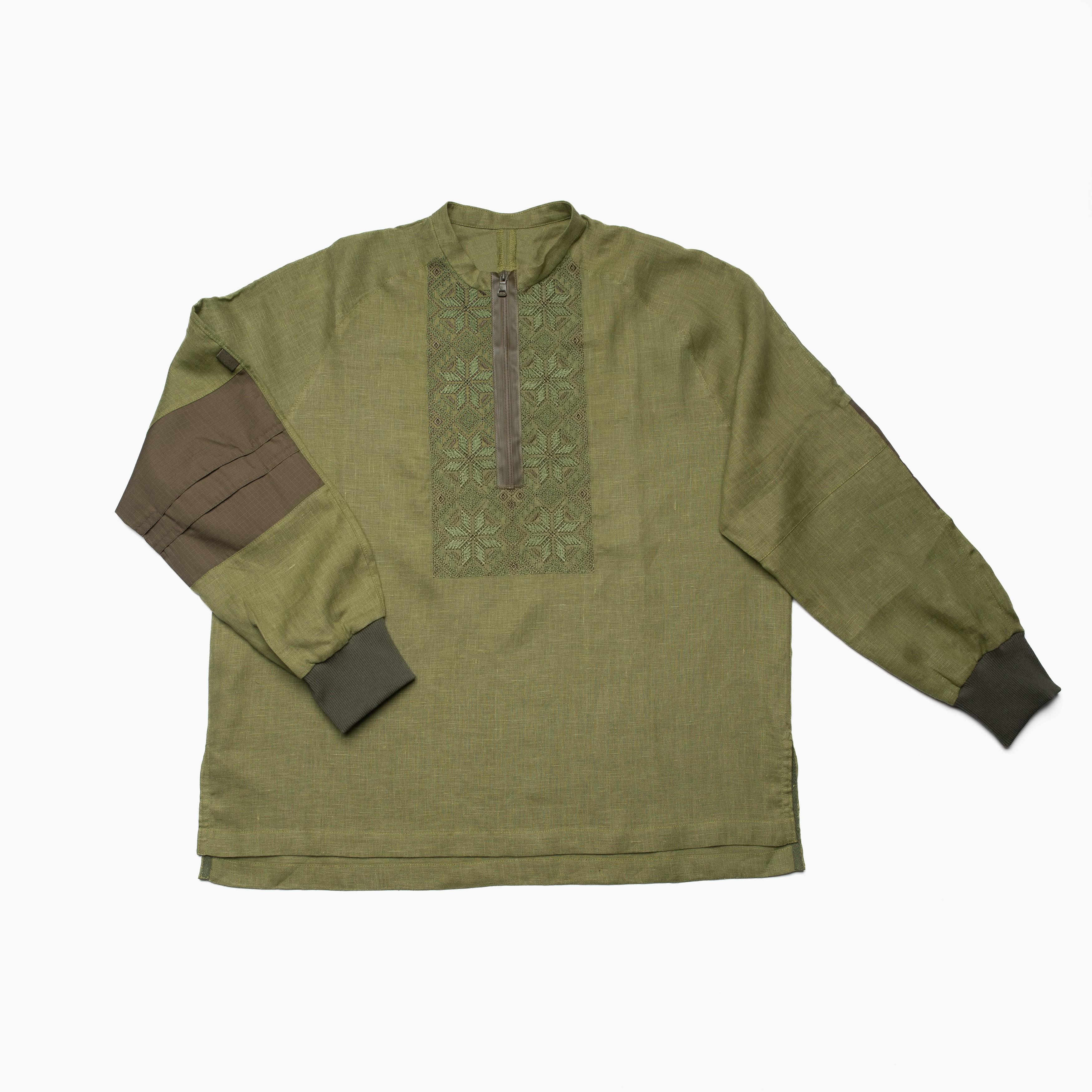 Вышиванка льняная Eccentr1c S Khaki (9186346) Вышиванка льняная Eccentr1c S Khaki (9186346)