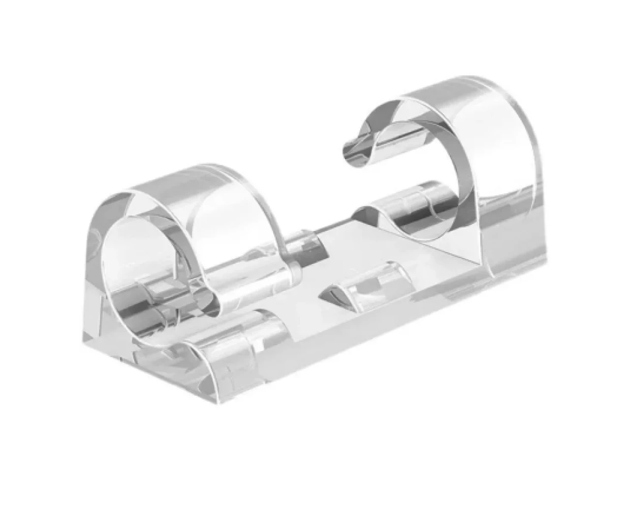 Кабельна кліпса Ø3-5 мм Polax самоклеюча 28х10 мм 20 шт. (37-172)