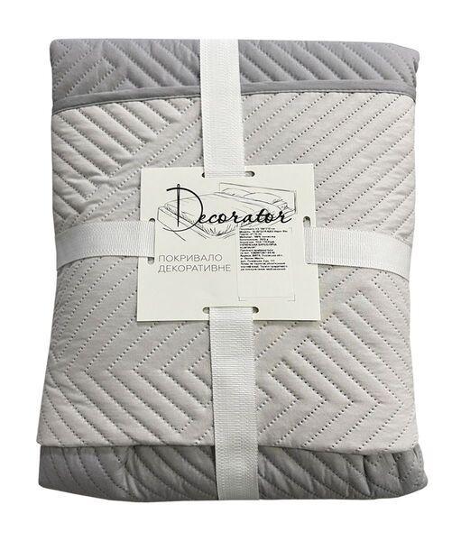 Покривало Decorator Лабіринт двостороннє 210x215 см Світло-сірий/Сірий (14319192) - фото 3 Покривало Decorator Лабіринт двостороннє 210x215 см Світло-сірий/Сірий (14319192) - фото 3