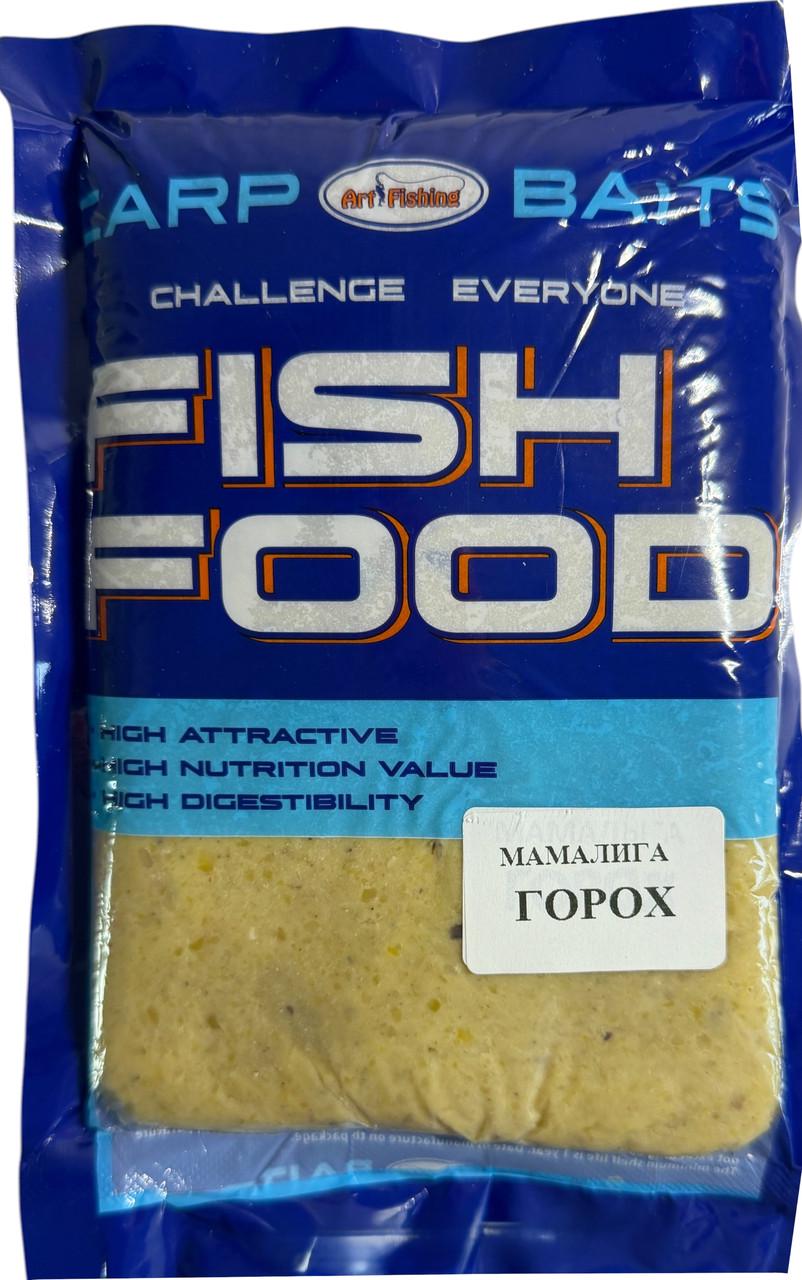 Мамалыга Art Fishing вкус Горох 500 г готовая рыболовная насадка и прикормка