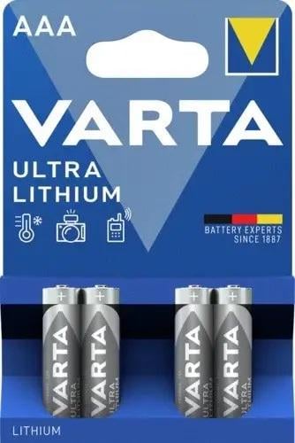 Батарейка літієва Varta Professional Lithium LR03 AAA FR10G445 1,5В 4 шт. (120496)