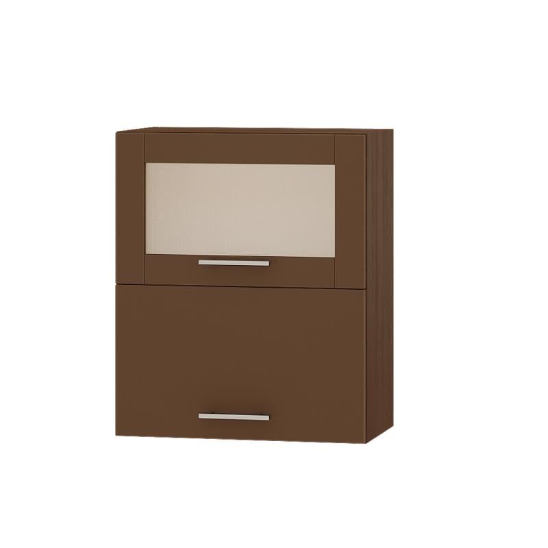 Кухонный модуль верхний витрина Эверест Оптима ВВГ14-600 60х30х72 см Капучино (DTM-3482)