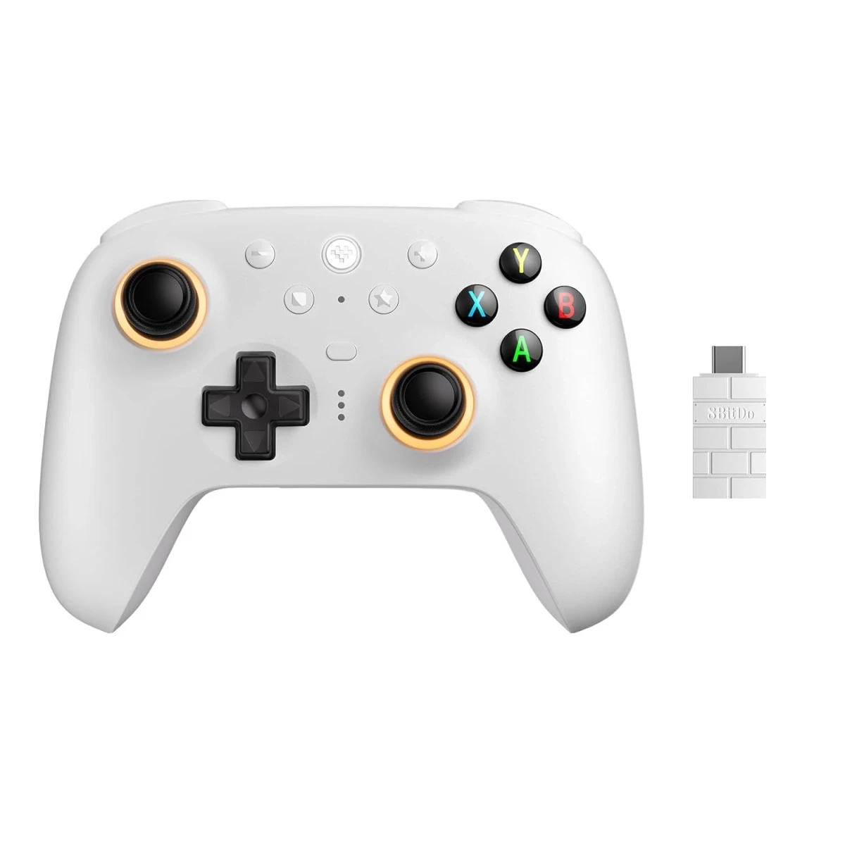 Контролер ігровий з джойстиками 8BitDo Ultimate 2 для Windows/Android/TMR/Еффект Холла/тактильні тригери Білий (25399053) - фото 2