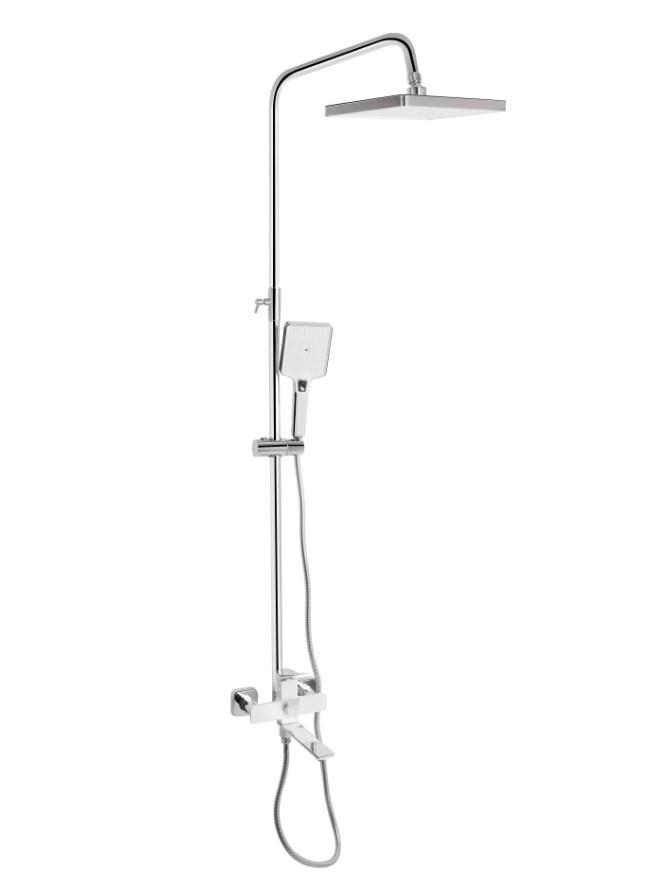 Душевая система универсальная Qtap Presto Chrome/White (QTPRE111CRW45580)