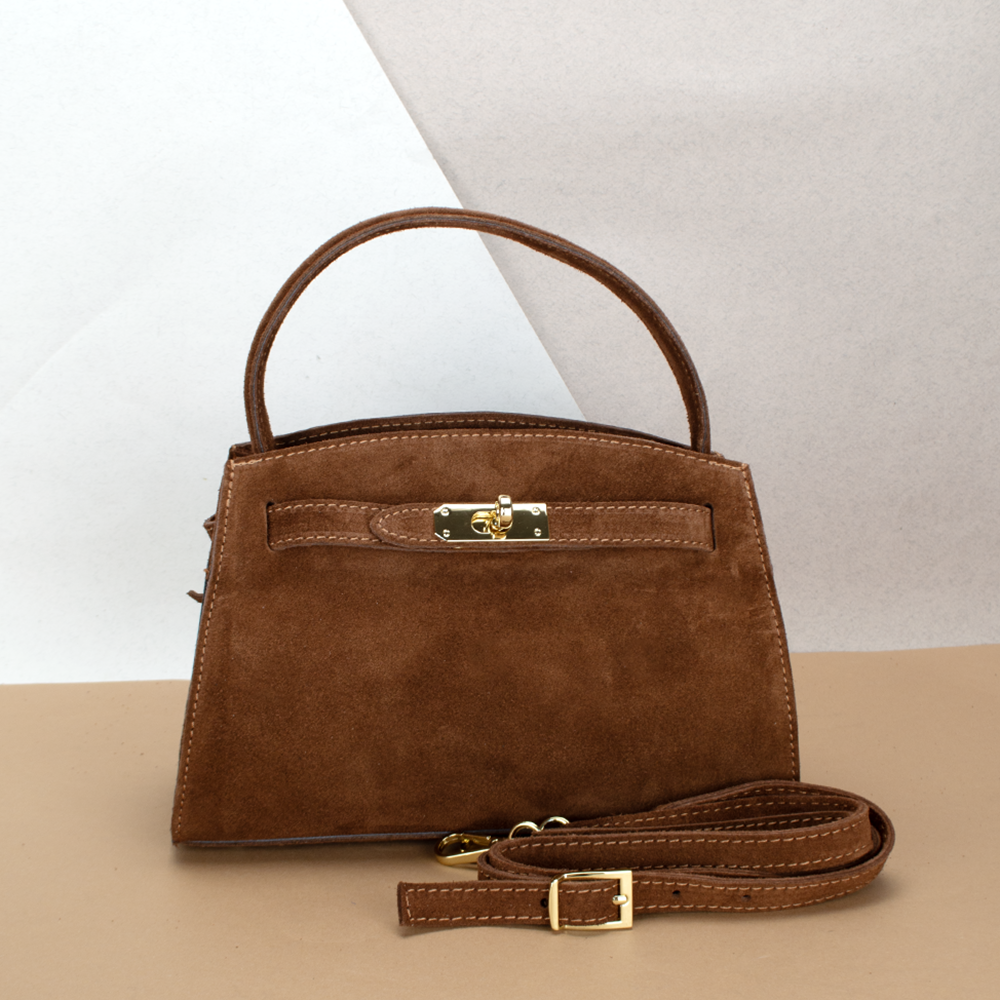 Сумка жіноча замшева Virginia Conti 03737 Темно-рудий (2412952046) - фото 1