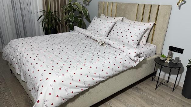 Комплект постільної білизни MG&Lviv Gold Lux бязь євро 200x220 см (1078)