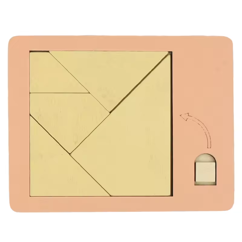 Деревянная головоломка для детей Kayfovo NA9 геометрическая от 3 лет (29301) Деревянная головоломка для детей Kayfovo NA9 геометрическая от 3 лет (29301)