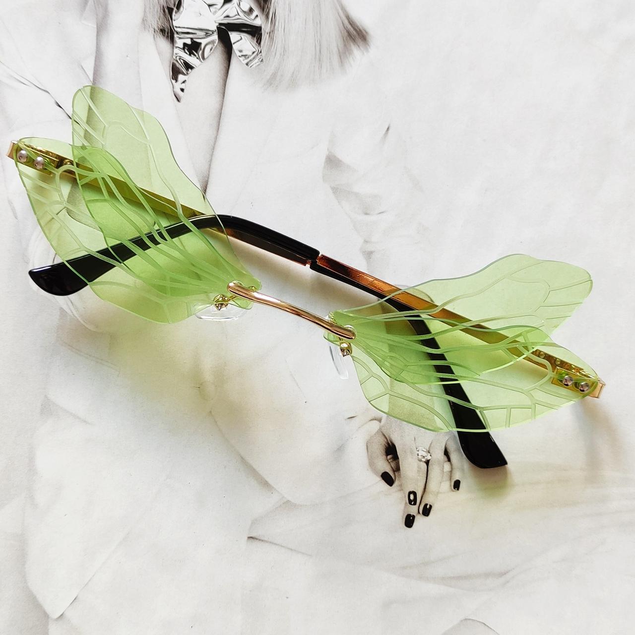 Очки бабочки Салатовый