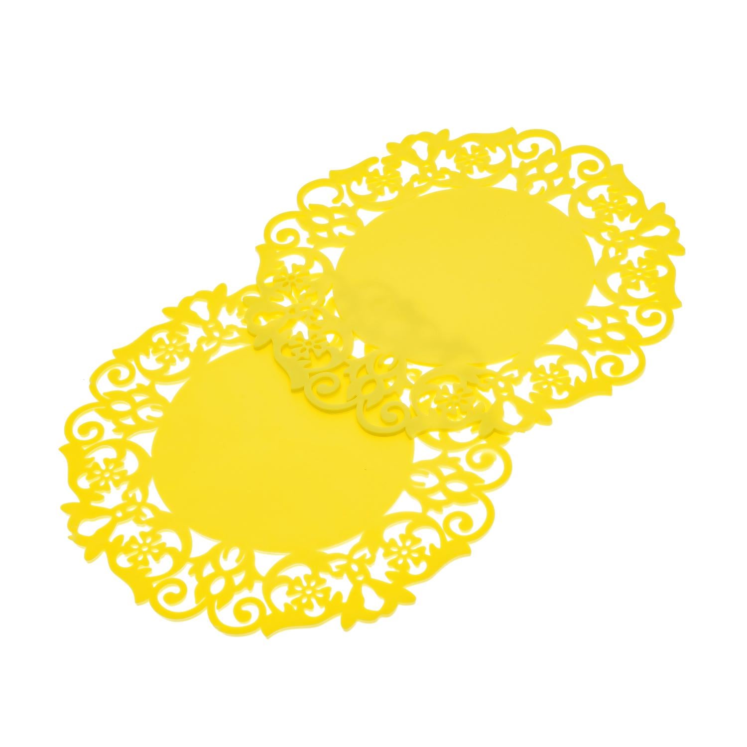 Подставка силиконовая 15 см 2 шт. Желтый