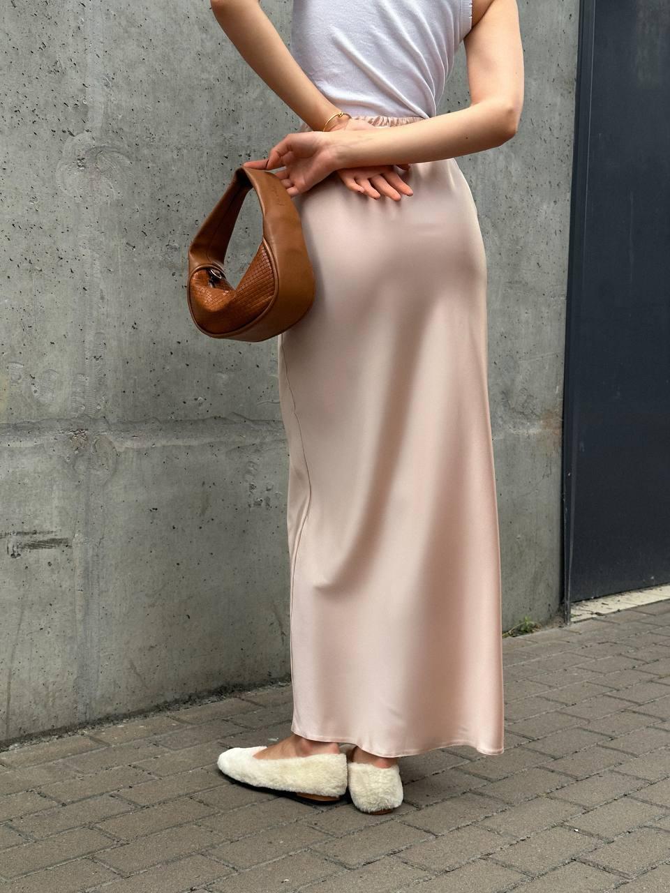 Юбка шелковая длинная ZF Inspire 1646 M-L Молочный (1646-БЖ-M-L) - фото 3 Юбка шелковая длинная ZF Inspire 1646 M-L Молочный (1646-БЖ-M-L) - фото 3