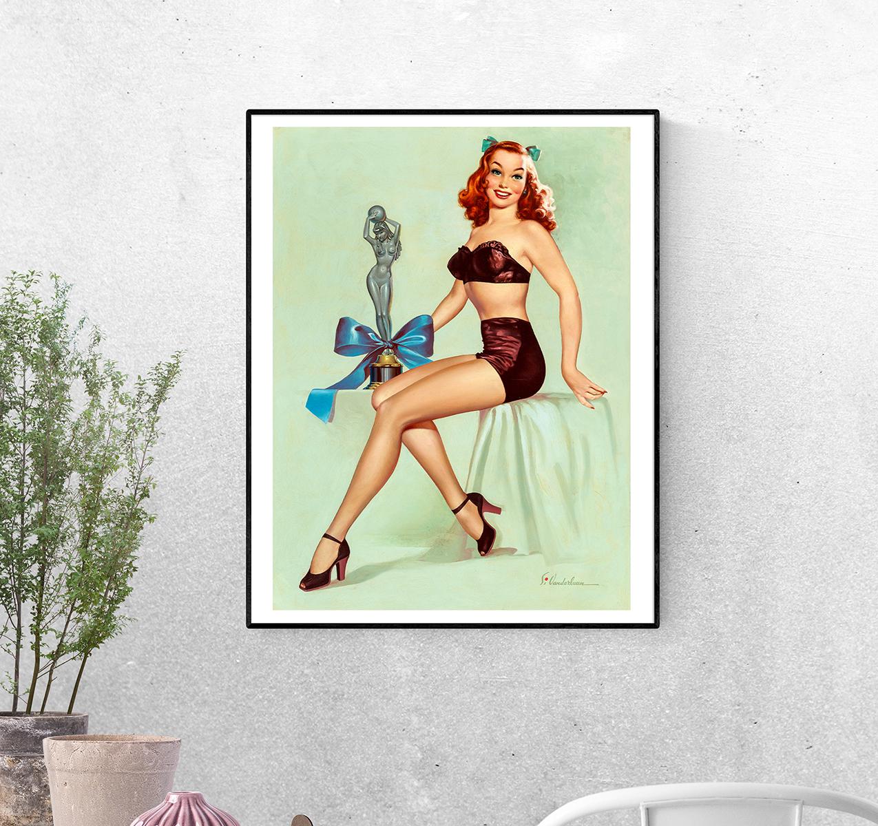 Постер Похоже, она выиграла статую кинозвезды. Си Вандерлаан формат А-1 (pin_up010194_Poster)