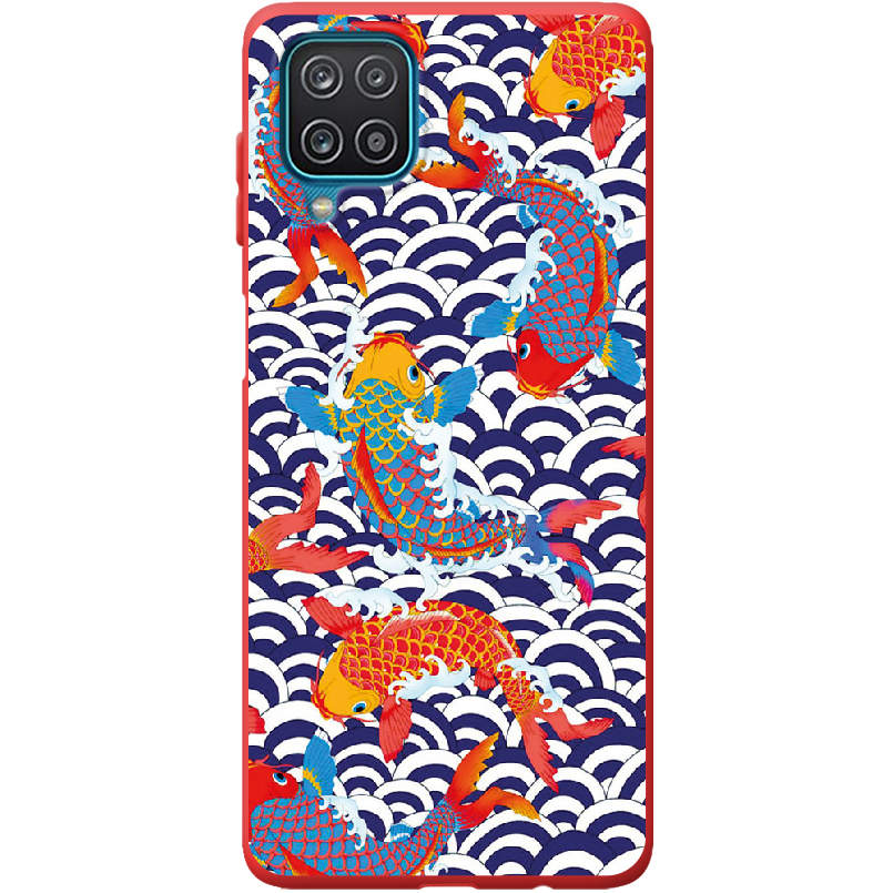 Чехол BoxFace Samsung A125 Galaxy A12 Koi Fish Красный силикон (41506-up2477-41673)