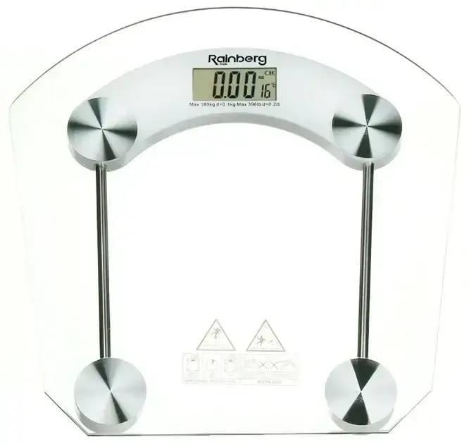 Весы напольные Rainberg RB-2003A до 180 кг с термометром (100163)