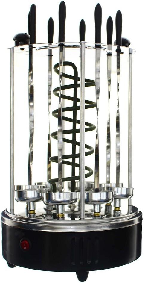 Вертикальная электрошашлычница Haeger HG-8619 на 8 шампуров 1200 Вт Cеребристый (1550068269) - фото 2 Вертикальная электрошашлычница Haeger HG-8619 на 8 шампуров 1200 Вт Cеребристый (1550068269) - фото 2