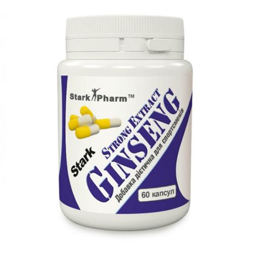 Натуральна добавка для спорту Stark Pharm Ginseng Strong Extract 60 Caps